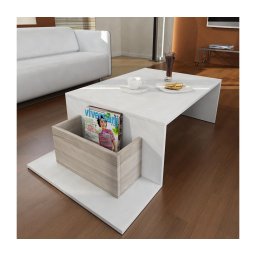 Mesa de centro POT 32x107 cm branco