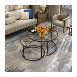 CONJUNTO 2x Mesa de centro BELARUS preta