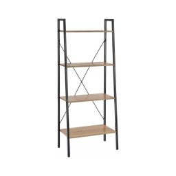 Estante NARVIK 148x60 cm preto/carvalho sonoma
