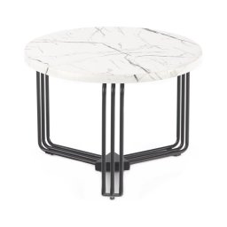 Mesa de centro ANTICA 41x55 cm preto/decoração em mármore