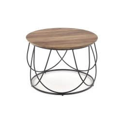 Mesa de centro NUBIRA 41x60 cm preto/castanho