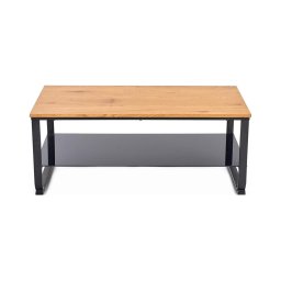 Mesa de centro ARTIGA 45x105 cm preta/bege