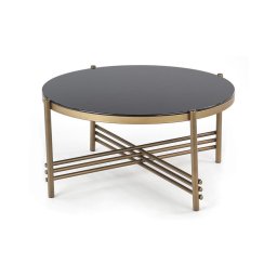 Mesa de centro ISMENA 41x80 cm dourado/preto
