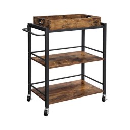 Mesa de Servir MARGE castanha/preta