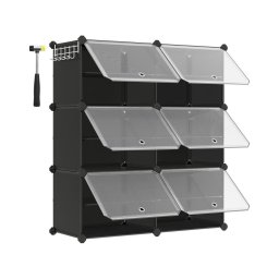 Estante modular com compartimentos BOXIFY, preta