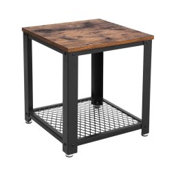 Mesa de apoio ELDUR castanha/preta