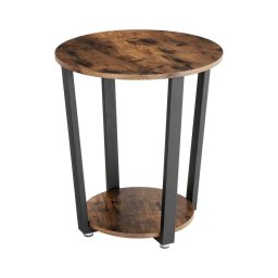 Mesa de apoio ELDUR castanho/preto
