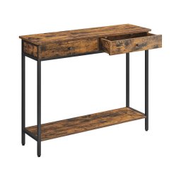 Mesa de apoio LUVOR castanha/preta