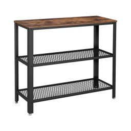 Mesa de apoio LUVOR castanho/preto
