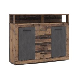 Cómoda RUNA castanho escuro/antracite
