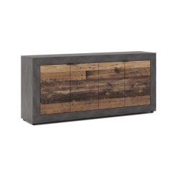 Cômoda RUNEA castanho escuro/antracite