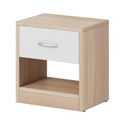 Mesa de cabeceira NED carvalho sonoma/branco