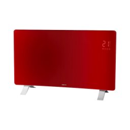 Sencor - Aquecedor elétrico/convector inteligente 1200/2400W/230V IP24 Wi-Fi vermelho