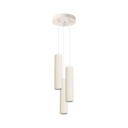 Sollux SL.1595 - Candeeiro suspenso KARBON 3xGU10/10W/230V creme