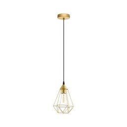 Eglo 79259 - Lustre em cabo BYRON 1xE27/60W/230V latão