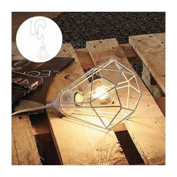 Eglo 79085 - Candeeiro de mesa para tomada BYRON 1xE27/60W/230V branco