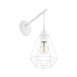 Eglo 79084 - Aplique de parede BYRON 1xE27/60W/230V branco