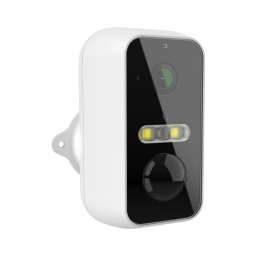 iGET 75020831 - Câmara inteligente com sensor 2K, bateria de 9600 mAh, IP65, Wi‑Fi compatível com Tuya, branca