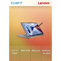 Portátil Lenovo - I7 1360P / 16GB RAM / 1TB SSD / 14" 4K / Windows 11 Home - Yoga 9 14IRP8-528