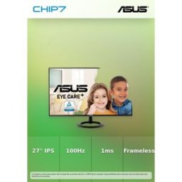 Monitor ASUS - 27" Full HD IPS / 100Hz / 1ms / Frameless / Eye Care / Adaptive-Sync - VZ27EHF