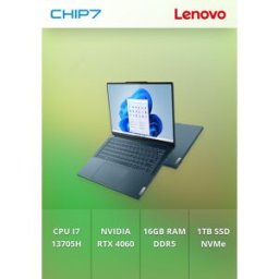 Portátil Lenovo - I7 13705H / RTX 4060 8GB / 16GB RAM / 1TB SSD / 14.5" / Windows 11 Home - Yoga Pro 9 14IRP8-620
