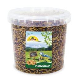 400g Larvas de farinha com proteína extra JR Farm snack para aves