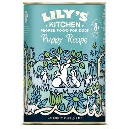 6x400g Puppy peru e pato Lily's Kitchen comida para cães