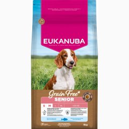 2x3kg Senior Small/Medium Breed Peixe mar Eukanuba ração para cães