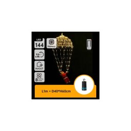Aigostar - Decoração de Natal LED para exterior LED/3xAA IP44 Pai Natal