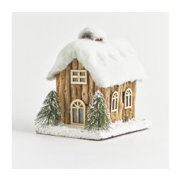 Decoração de Natal LED para exterior 4xLED/2xAA IP44 casinha
