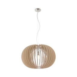 Eglo 95042 - Lustre suspenso em cabo STELLATO 1xE27/60W/230V Ø 70 cm bege