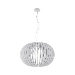 Eglo 95034 - Lustre suspenso em cabo STELLATO 1xE27/60W/230V Ø 70 cm branco