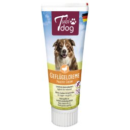6x75g Creme de aves Tubidog snack para cães