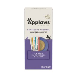 8x15g pack misto snack cremoso Applaws snack para gatos
