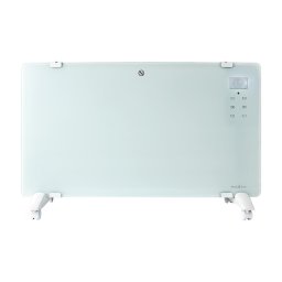Nedis WIFIHTPL20FWT - Aquecedor convector elétrico 2000W/230V com Wi-Fi, IP24 e termostato