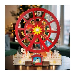 Solight 1v277 - Decoração de Natal LED LED/2xAA/branco quente carrossel