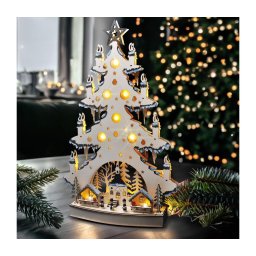 Solight 1v282 - Decoração de Natal LED LED/2xAA/branco quente árvore