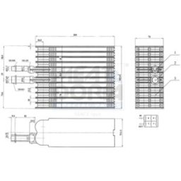 Evaporador, ar condicionado MEAT & DORIA 997115