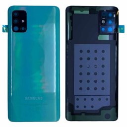 Tampa Traseira Galaxy A51 4G Azul Com Lentes