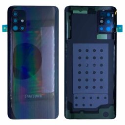 Tampa Traseira Galaxy A51 4G Preto Com Lentes