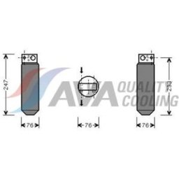 Secador, ar condicionado HIGHWAY AUTOMOTIVE 42045001HW