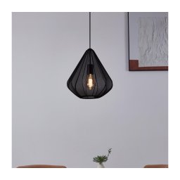 Eglo 43994 - Candeeiro suspenso 1xE27/40W/230V diâmetro 33,5 cm preto