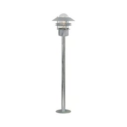 Nordlux - Candeeiro de exterior BLOKHUS 1xE27/60W/230V IP54 prateado 92 cm
