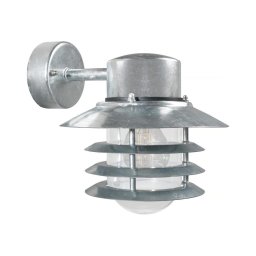 Nordlux - Aplique de parede exterior VEJERS 1xE27/60W/230V IP54 prateado