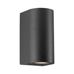Nordlux - Aplique de parede exterior CANTO 2xGU10/28W/230V IP44 preto