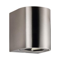 Nordlux - Arandela LED exterior CANTO 2xLED/6W/230V IP44 em aço inoxidável