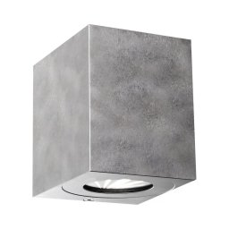 Nordlux - Aplique de parede LED para exterior CANTO 2xLED/6W/230V IP44 prateado
