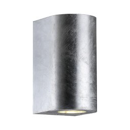 Nordlux - Aplique de parede exterior CANTO 2xGU10/28W/230V IP44 prateado
