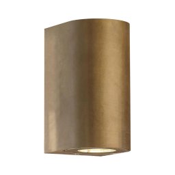Nordlux - Aplique de parede exterior CANTO 2xGU10/28W/230V IP44 em latão