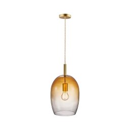 Nordlux - Candeeiro pendente em cabo UMA 1xE27/40W/230V Ø 23 cm castanho/fumê